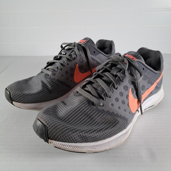 NIKE Downshifter 7 Running Shoes Womens 8 Gray Lava Glow Sneakers 852466-001 - Picture 6 of 14